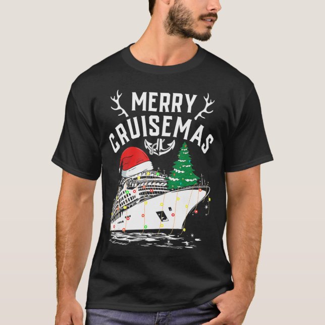Camiseta Navidades de la familia de cruceros Merry Cruisema (Anverso)