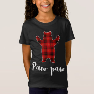 Camiseta Navidades de la familia de las hojas de pata rojas