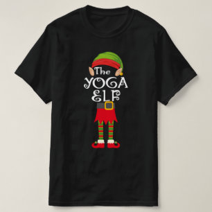 Camiseta navidades de la familia de los elfos de yoga