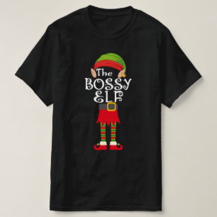Camiseta navidades de la familia elf bossy