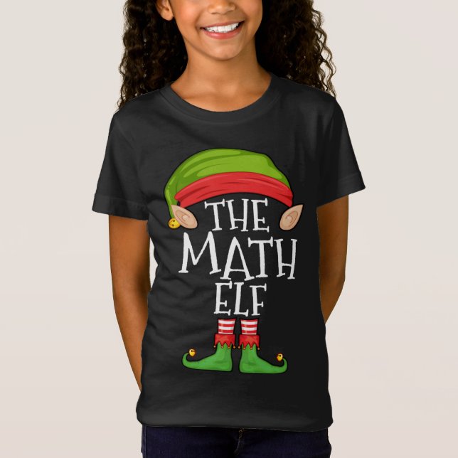 Camiseta Navidades de la familia Elf Matemáticos de Xmas (Anverso)