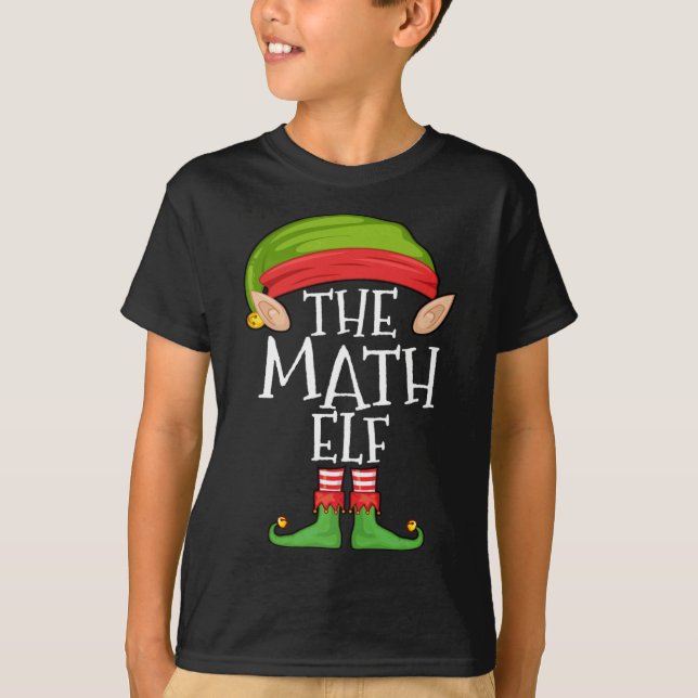 Camiseta Navidades de la familia Elf Matemáticos de Xmas (Anverso)