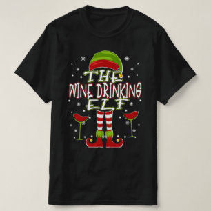 Camiseta Navidades de la familia Elf que beben vino
