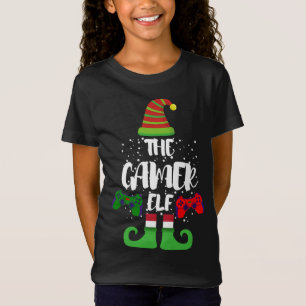 Camiseta Navidades de la familia Gamer Elf Video Gamer niño
