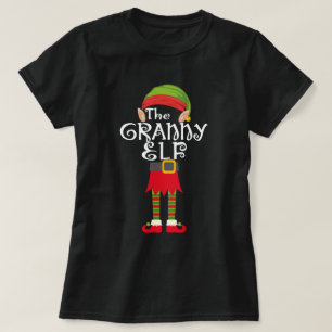 Camiseta navidades de la familia granny elf