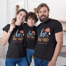 Camiseta Navidades de la familia Ho Ho Ho Ho