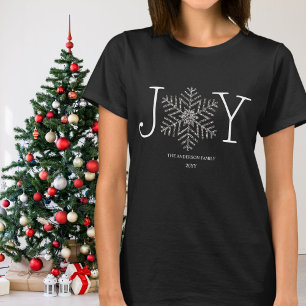 Camiseta Navidades de la familia Joy Snowflake