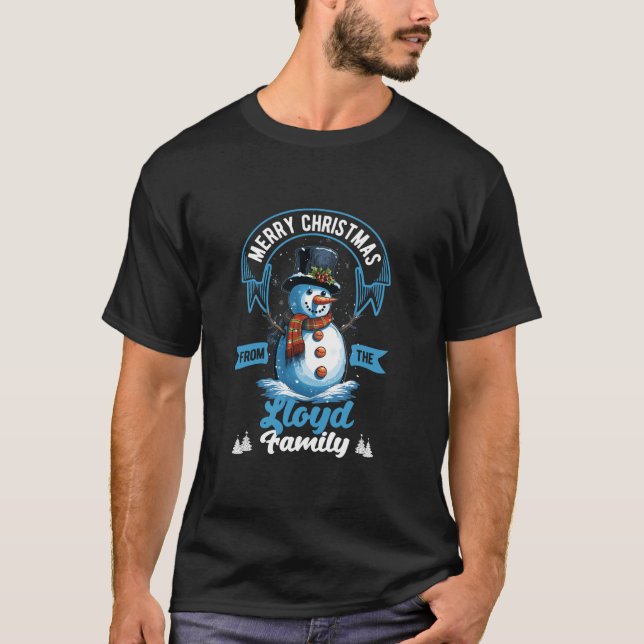 Camiseta Navidades De La Familia Lloyd Vestir A Snowman Coi (Anverso)