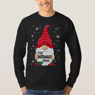 Camiseta Navidades de la familia Mermaid Gnome Pajama