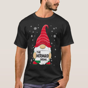 Camiseta Navidades de la familia Mermaid Gnome Pajama