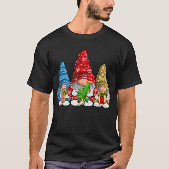 Camiseta Navidades de la familia Merry Christmas Gnomes (Anverso)