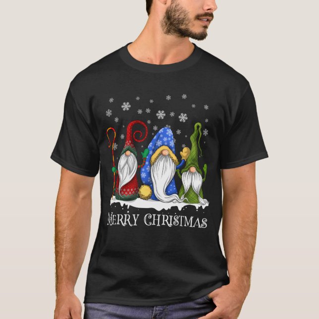 Camiseta Navidades de la familia Merry Christmas Gnomes (Anverso)