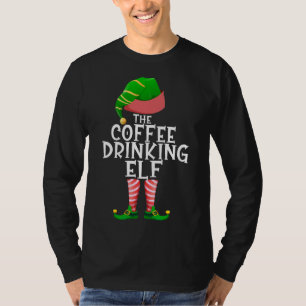 Camiseta Navidades de la familia Paja para beber café Elf