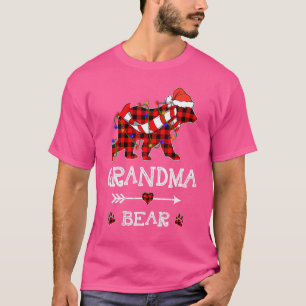 Camiseta Navidades De La Familia Pajama Abuela Del Oso Chr