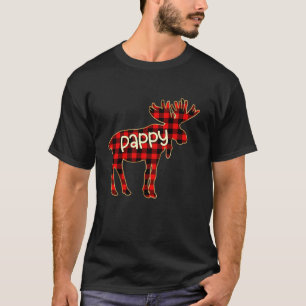 Camiseta NAVIDADES de la familia PAPPY MOOSE Buffalo Red Pl