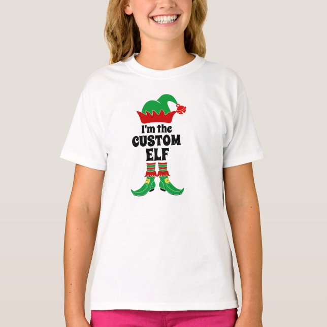 Camiseta Navidades de la familia personalizado Santa (Anverso)