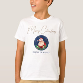 Camiseta Navidades de la familia Red Blue Santa Claus