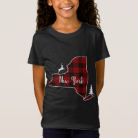 Navidades de la familia Red Plaid Deer Tree Nueva 