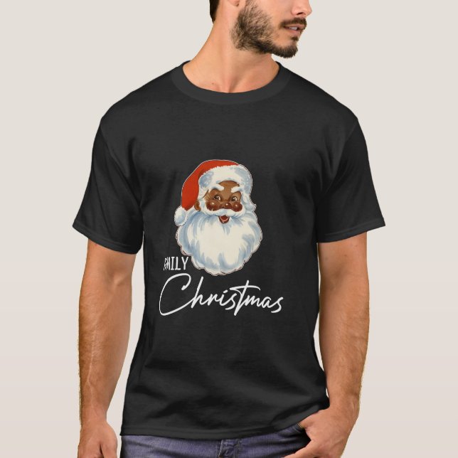 Camiseta Navidades de la familia Santa Claus tocan Recuerdo (Anverso)