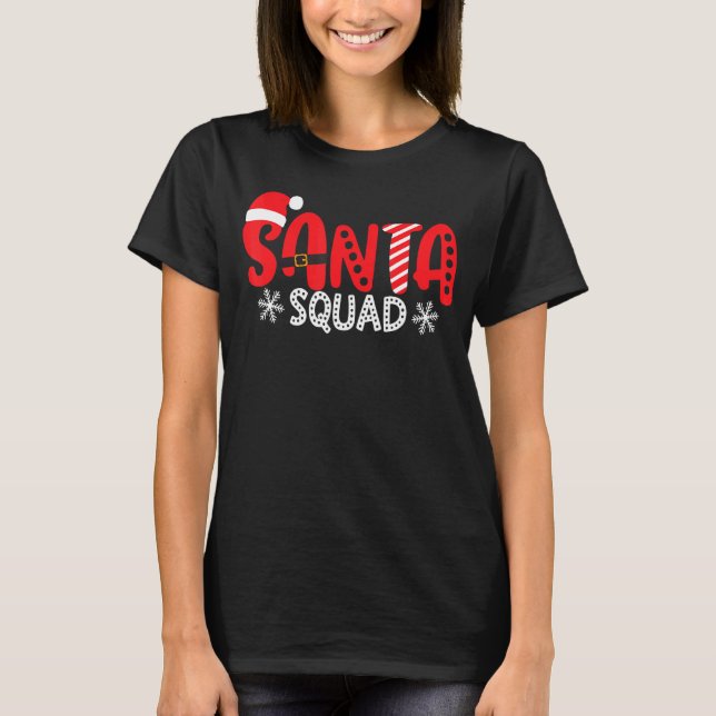 Camiseta Navidades de la familia Santa Squad 2022 (Anverso)