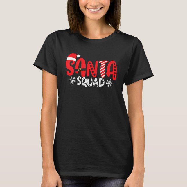 Camiseta Navidades de la familia Santa Squad 2022 (Anverso)