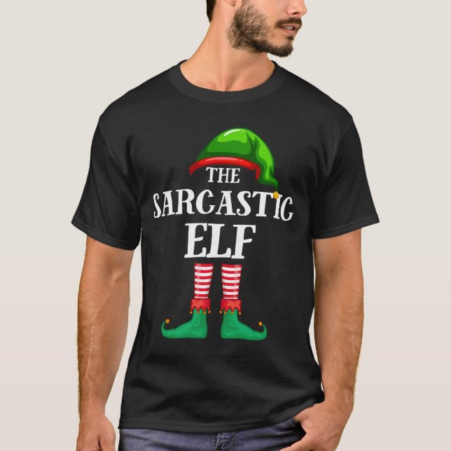 Camiseta Navidades de la familia sarcástica de Elf que coin (Anverso)