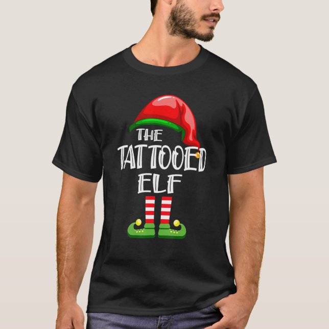 Camiseta Navidades de la familia Tattooed Elf Cos (Anverso)