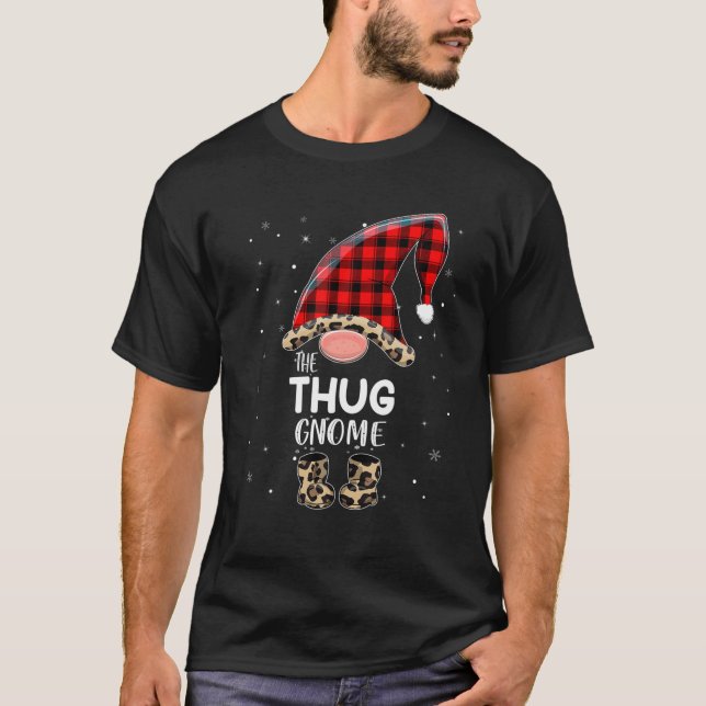 Camiseta Navidades de la familia Thug Gnome Funny Pajama (Anverso)