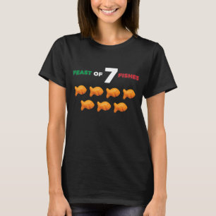 Camiseta Navidades De La Festividad De Siete Peces