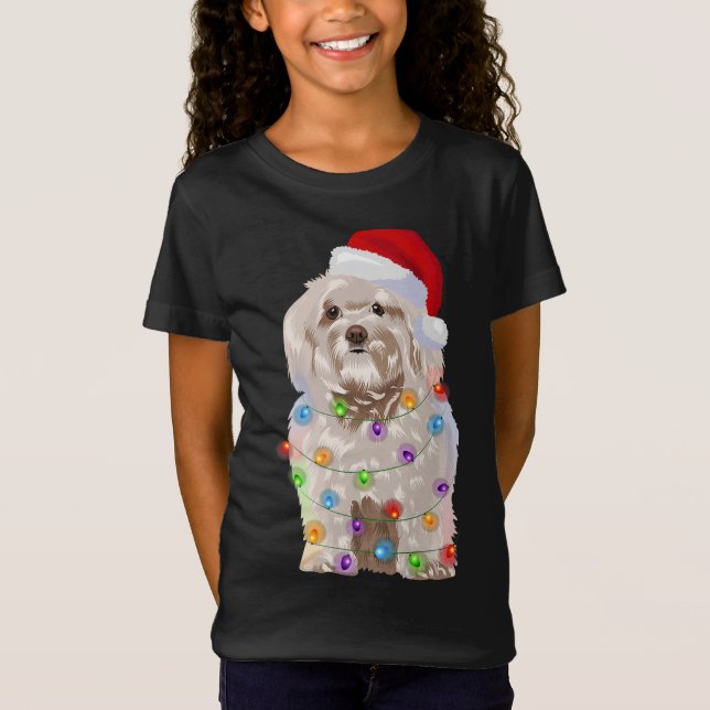 Camiseta Navidades de La Habana Encenden A Perro De Xmas En (Anverso)