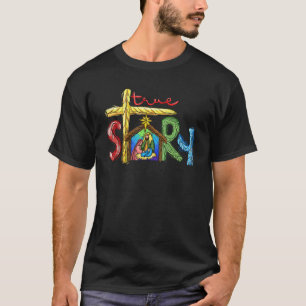 Camiseta Navidades de la Historia Verdadera Natividad Jesus