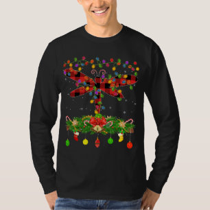 Camiseta Navidades de la libélula de búfalo divertida