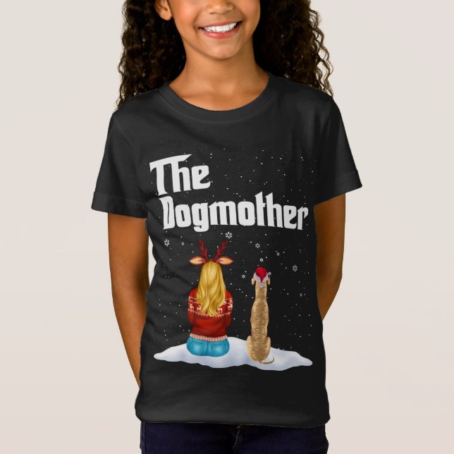 Camiseta Navidades De La Madre Perro Grisona De La Perra, P (Anverso)