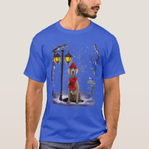 Camiseta Navidades de la nieve de Weimaraner en Santa Pajam