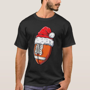 Camiseta Navidades de la pelota de fútbol de Santa Hat dive