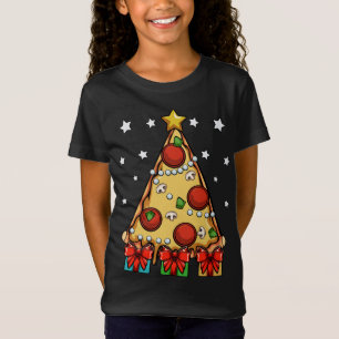 Camiseta Navidades de la Pizza Tree iluminan la pizzería co