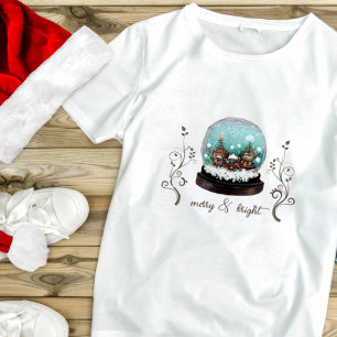 Camiseta Navidades de la planta de invierno de Glass Snowba