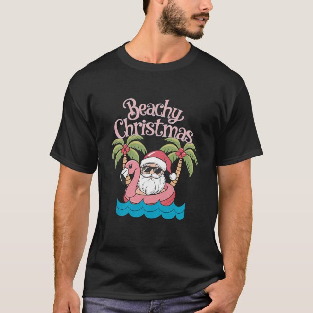 Camiseta Navidades de la playa Vacaciones tropicales en San (Anverso)