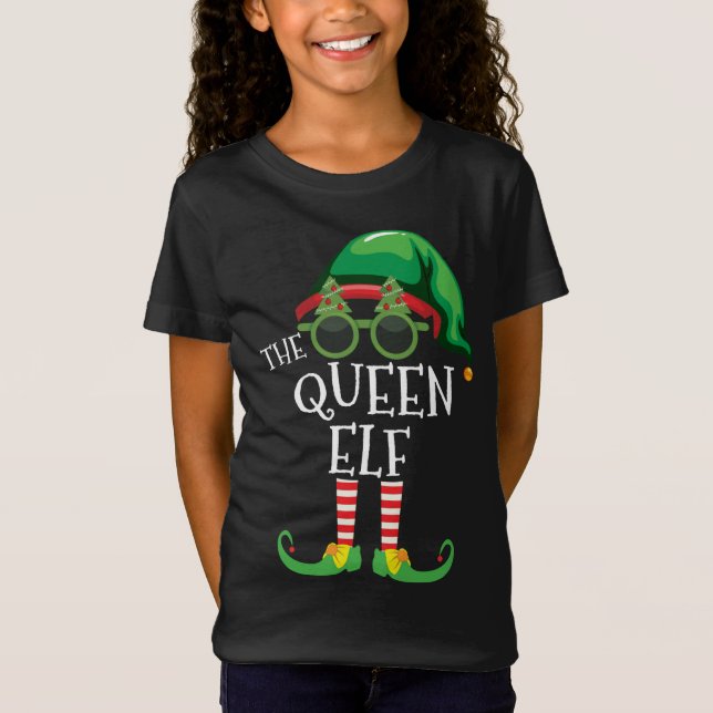 Camiseta Navidades De La Reina Elf Que Coinciden Con El Fie (Anverso)