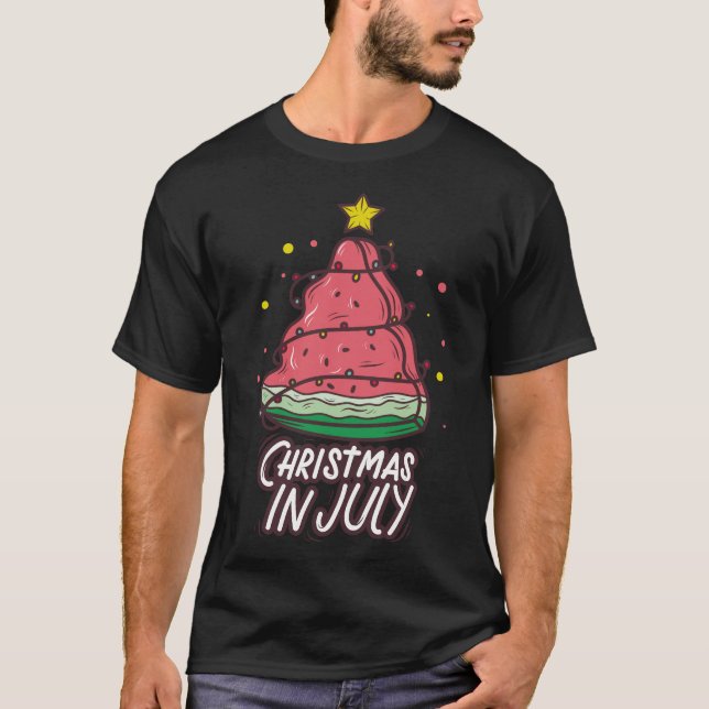 Camiseta navidades de la sandía de julio (Anverso)