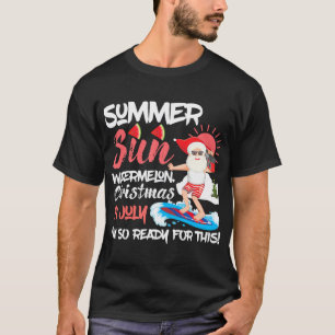 Camiseta Navidades De La sandía Del Sol De Santa Sede En Ju