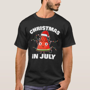 Camiseta Navidades De La sandía En Julio Del Verano De Navi