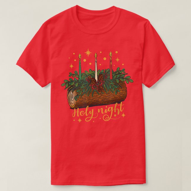 Camiseta Navidades de la Santa Noche (Diseño del anverso)