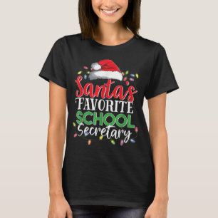 Camiseta Navidades de la secretaria favorita de Santa Claus