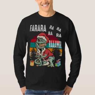 Camiseta Navidades de la selva veneciana Dinosaur Funny Far