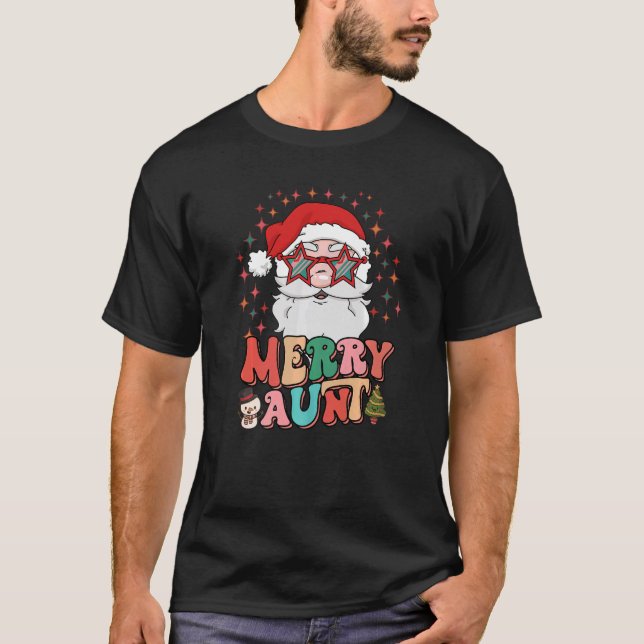 Camiseta Navidades de la tía Navidades Fiestas de la tripul (Anverso)