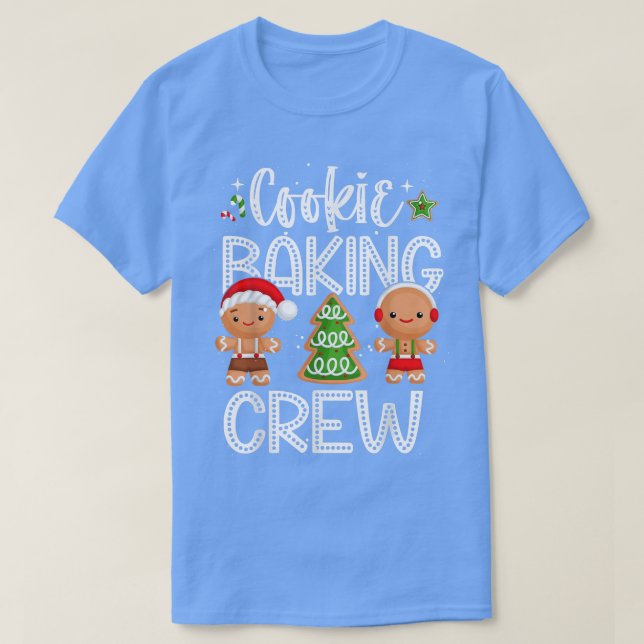 Camiseta Navidades de la tripulación de galleta con pan de  (Diseño del anverso)