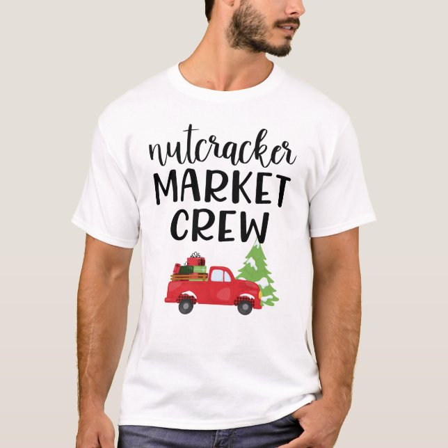 Camiseta Navidades de la tripulación de mercado nutcracker  (Anverso)