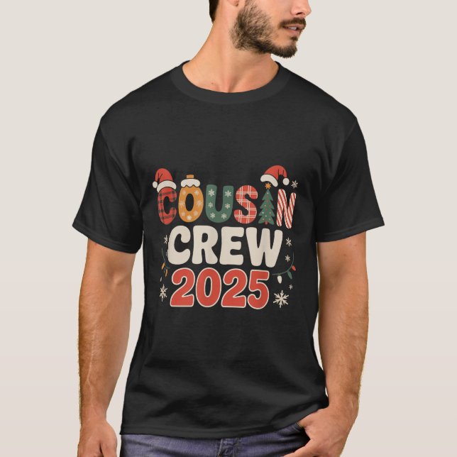 Camiseta Navidades de la tripulación de primo 2025 Navidad  (Anverso)