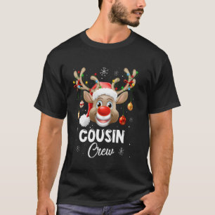 Camiseta Navidades de la tripulación de primo reno Santa Ha